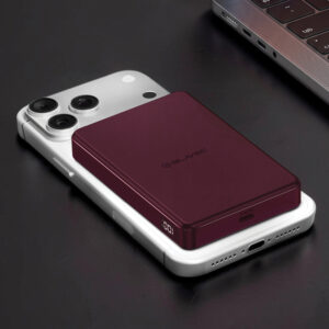 Blavec Power Bank 10000mAh BJ-05 Ultra Fast 16mm - Typ C - Qi2.2 25W + PD 45W magnetyczny indukcyjny Magsafe 2 w 1 (PBBJ05-QI22MC10P) fioletowy aluminiowy - Image 3
