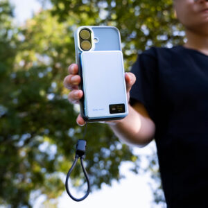 Blavec Power Bank 5000mAh BJ-03 Ultra Slim 7,8mm - Typ C - 22,5W magnetyczny indukcyjny Magsafe 3 w 1 (PBBJ03-MC5LB) jasnoniebieski aluminium - Image 5