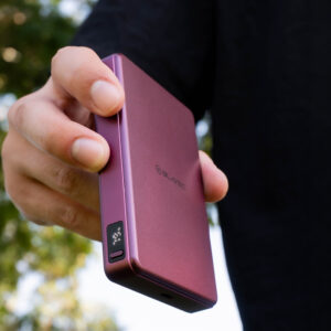 Blavec Power Bank 10000mAh BJ-05 Ultra Fast 16mm - Typ C - Qi2.2 25W + PD 45W magnetyczny indukcyjny Magsafe 2 w 1 (PBBJ05-QI22MC10P) fioletowy aluminiowy - Image 5