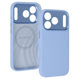 Liavec Silk Shield Case with Metal Camera Frame do Iphone 18 Pro/17 Pro jasnoniebieski - Image 2