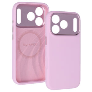 Liavec Silk Shield Case with Metal Camera Frame do Iphone 18 Pro/17 Pro różowy - Image 2