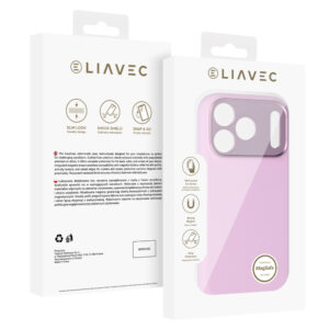 Liavec Silk Shield Case with Metal Camera Frame do Iphone 18 Pro/17 Pro różowy - Image 5