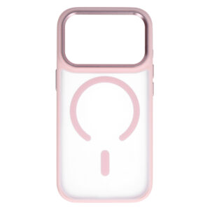 Liavec Cloudy Case with Metal Camera Frame do Iphone 18 Pro/17 Pro różowy (Camera Control Button) - Image 3