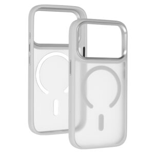 Liavec Cloudy Case with Metal Camera Frame do Iphone 18 Pro Max/17 Pro Max szary (Camera Control Button) - Image 2