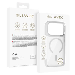 Liavec Cloudy Case with Metal Camera Frame do Iphone 18 Pro Max/17 Pro Max szary (Camera Control Button) - Image 5