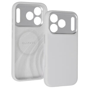 Liavec Silk Shield Case with Metal Camera Frame do Iphone 18 Pro/17 Pro szary - Image 2