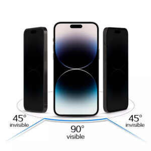 Hartowane szkło Tel Protect 10X Privacy Titanium do Iphone 17 Pro - Image 5