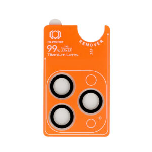 Hartowane szkło Tel Protect Titanium Lens 99% AR na aparat do Iphone 18 Pro/18 Pro Max przezroczyste (obiektyw 3 sztuki) - Image 2