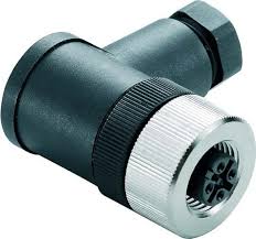M12 lizdas 4pin, kampu, 6-8mm kabeliui, IP67