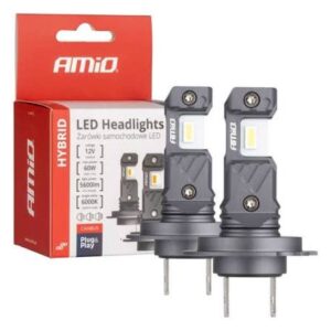 LED lemputės CANBUS H7 12V 60W 6000K 5600lm 2 vnt. AMiO