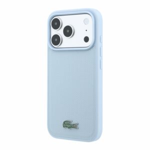 Lacoste PVC Iconic Petit Pique Metal Logo MagSafe dėklas skirtas iPhone 18 Pro Blue