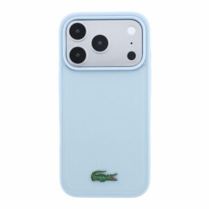 Lacoste PVC Iconic Petit Pique Metal Logo MagSafe dėklas skirtas iPhone 18 Pro Blue - Image 2