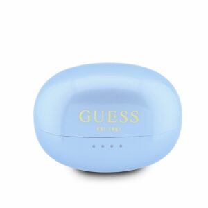 Guess Metallic Finish Classic Logo OWS belaidės ausinės Light Blue