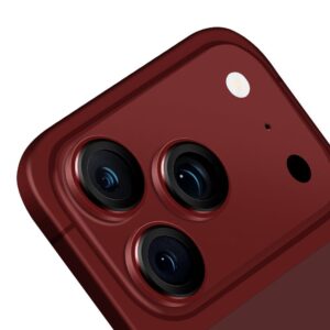 OBAL:ME objektyvo apsauga, skirta iPhone 18 Pro/18 Pro Max, Dark Cherry