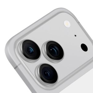 OBAL:ME objektyvo apsauga, skirta iPhone 18 Pro/18 Pro Max, sidabrinė