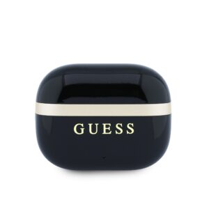 Guess Gold Line blizgaus paviršiaus TWS belaidės ausinės, juodos - Image 2