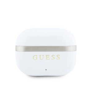 Guess Gold Line blizgios apdailos TWS belaidės ausinės, baltos - Image 2