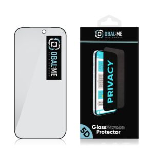 OBAL:ME Privacy 5D Apsauginis stiklas Screen Protector skirtas iPhone 18 Pro juodos spalvos