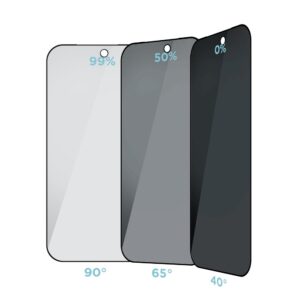 OBAL:ME Privacy 5D Apsauginis stiklas Screen Protector skirtas iPhone 18 Pro juodos spalvos - Image 2