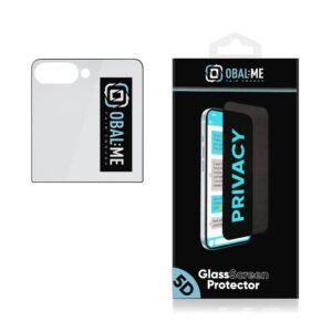 OBAL:ME Privacy 5D Apsauginis stiklas Screen Protector skirtas Samsung Galaxy Z Flip 8 juodos spalvos