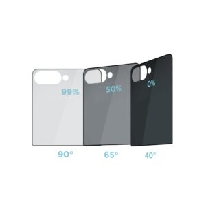 OBAL:ME Privacy 5D Apsauginis stiklas Screen Protector skirtas Samsung Galaxy Z Flip 8 juodos spalvos - Image 2