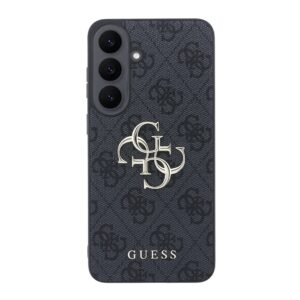 Guess PU 4G Metal Logo dėklas Samsung Galaxy S26 FE telefonui, juodas - Image 2