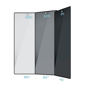 OBAL:ME Privacy 5D Apsauginis stiklas Screen Protector skirtas Samsung Galaxy Z Fold 8 Ultra juodos spalvos - Image 2