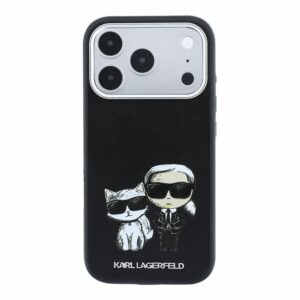 Karl Lagerfeld PU Semi Wrap Smooth Sketch Bodies Magsafe dėklas skirtas iPhone 18 Pro Max juodos spalvos - Image 2