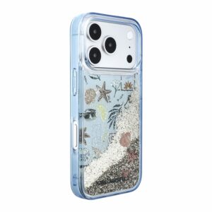 Karl Lagerfeld Liquid Glitter Beach dėklas skirtas iPhone 18 Pro Blue - Image 2