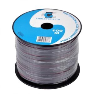 Laidas kolonėlėms 2x0.16mm² juodas/raudonas, laidininkas CCA (variuotas aliuminis) - Image 1
