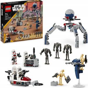 Konstruktorius LEGO Star Wars Klonų kario ir kovinio droido kovos rinkinys 75372, 215 vnt.