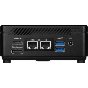 MSI Cubi 5 1M Mini Desktop Computer / Core 7 / 16GB DDR5 / 512 GB SSD / WiFi 6E + BT 5.3 / 1x2.5Gbps + 1x1Gbps / Windows 11 Pro (black) - Image 2