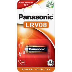 Šarminė baterija 23A (LRV08, MN21) 12V 55mAh Panasonic (1vnt pakuotėje)