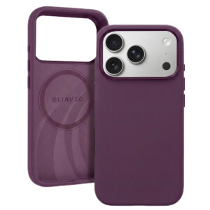 Liavec Silky Case with Metal Camera Frame do Iphone 18 Pro/17 Pro fioletowy