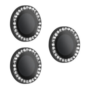 Hartowane szkło HARD DIAMOND na aparat (LENS) do Iphone 18 Pro/18 Pro Max czarne (obiektyw 3 sztuki)