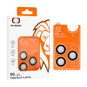 Hartowane szkło Tel Protect Titanium Lens 99% AR na aparat do Iphone 18 Pro/18 Pro Max przezroczyste (obiektyw 3 sztuki)