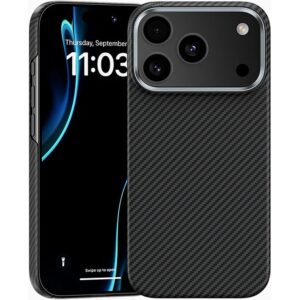 Benks Magnetic Armor Air Kevlar Metal Frame 600D (C.K.FL.AP.BK.A072) dėklas, skirtas iPhone 18 Pro/17 Pro