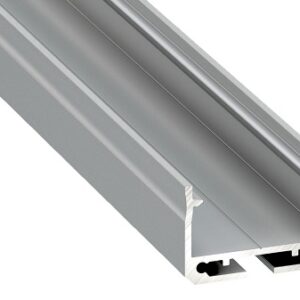 Profilis aliuminis anoduotas LED juostoms paviršinis platus, SILEDA 2.02m, LUMINES
