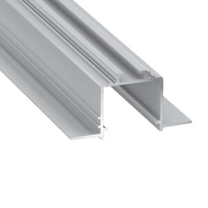 Profilis aliuminis anoduotas LED juostoms įleidžiamas, priglaistomas, SUBLI, 2.02m LUMINES