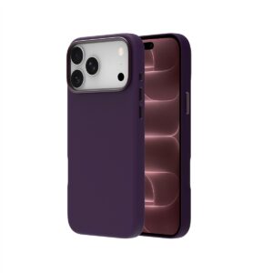 JM Leather Case with MAGSAFE for iPhone 18 Pro Max Purple. - Image 4
