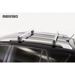 Automobilių stogo skersiniai Menabo Sherman XL, 135 cm, 2 vnt. sidabro spalvos - Image 2