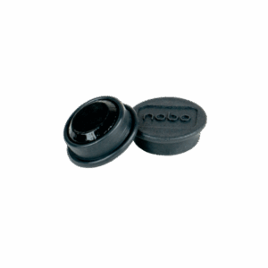 Magnetai Nobo, 24mm, juodos spalvos, 10 vnt./pak.