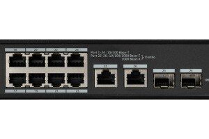 BCS BCS-L-SP2402G-2SFP-M(II) Valdomas Maitinimas per Eternetą (PoE) 1U Juoda