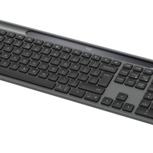 Logitech Signature Slim Solar+ K980 Belaidė klaviatūra, RF Wireless+Bluetooth, US Int, Graphite - Image 3