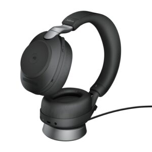 Jabra Evolve2 85 MS Stereo Link380c Belaidės/Laidinės ausinės Bluetooth, 3.5mm jack, Stand, Juoda - Image 3