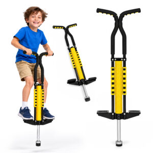 Šokliukas vaikams, pogo lazda iki 80 kg, geltonas