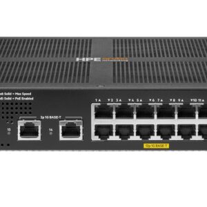 HPE Aruba Networking CX 6000 12p 10M/100M/1G Class4 PoE 2p SFP 1G 139W Switch Valdomas L3 Gigabit Ethernet (10/100/1000) Maitinimas per Eternetą (PoE) 1U - Image 3