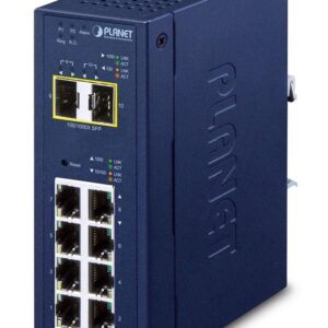 PLANET IP30 Industrial L2/L4 8-Port Valdomas L2/L4 Gigabit Ethernet (10/100/1000) Mėlyna - Image 2