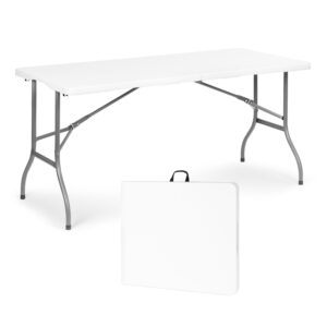 Sudedamas sodo kateringinis stalas 153x70 cm, lagamino tipo, baltas MultiGarden