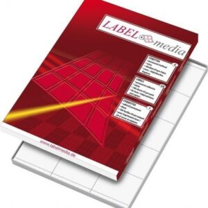 Lipnios etiketės LabelMedia, A4, baltos, 52.5x29.7 mm, (40) (100)  0707-763
